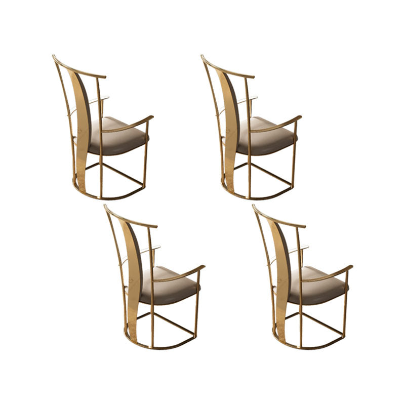 Polsterer Armstuhl Glamstil Metall Esszimmer für Esszimmer