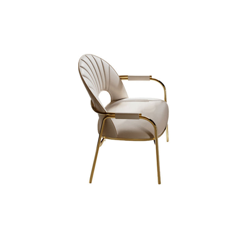 Polsterer Armstuhl Glamstil Metall Esszimmer für Esszimmer