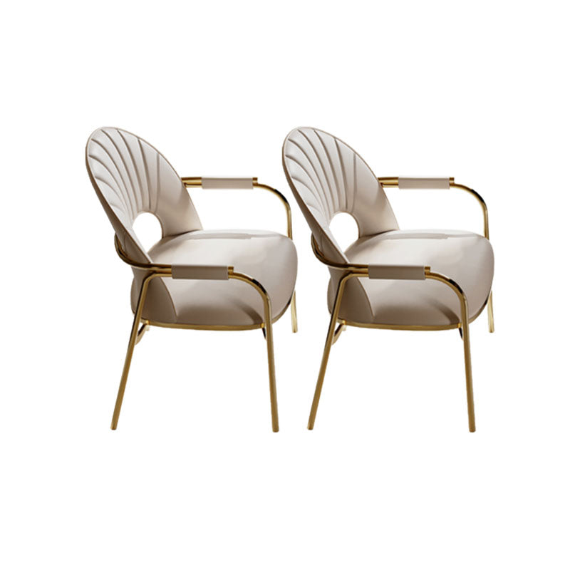 Polsterer Armstuhl Glamstil Metall Esszimmer für Esszimmer