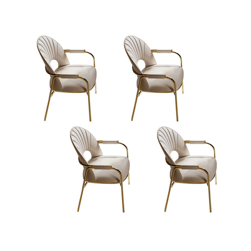 Polsterer Armstuhl Glamstil Metall Esszimmer für Esszimmer