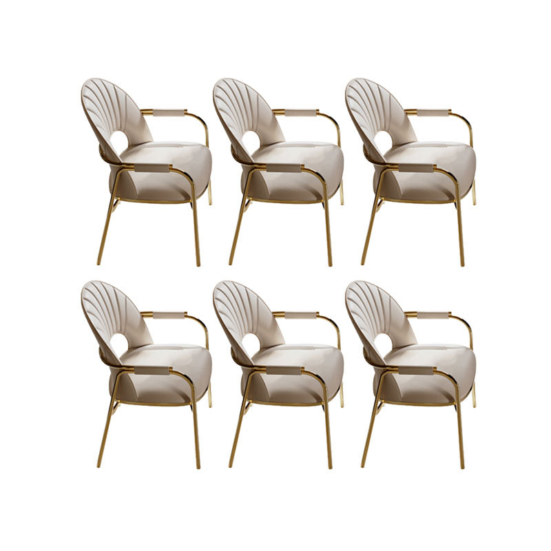 Polsterer Armstuhl Glamstil Metall Esszimmer für Esszimmer