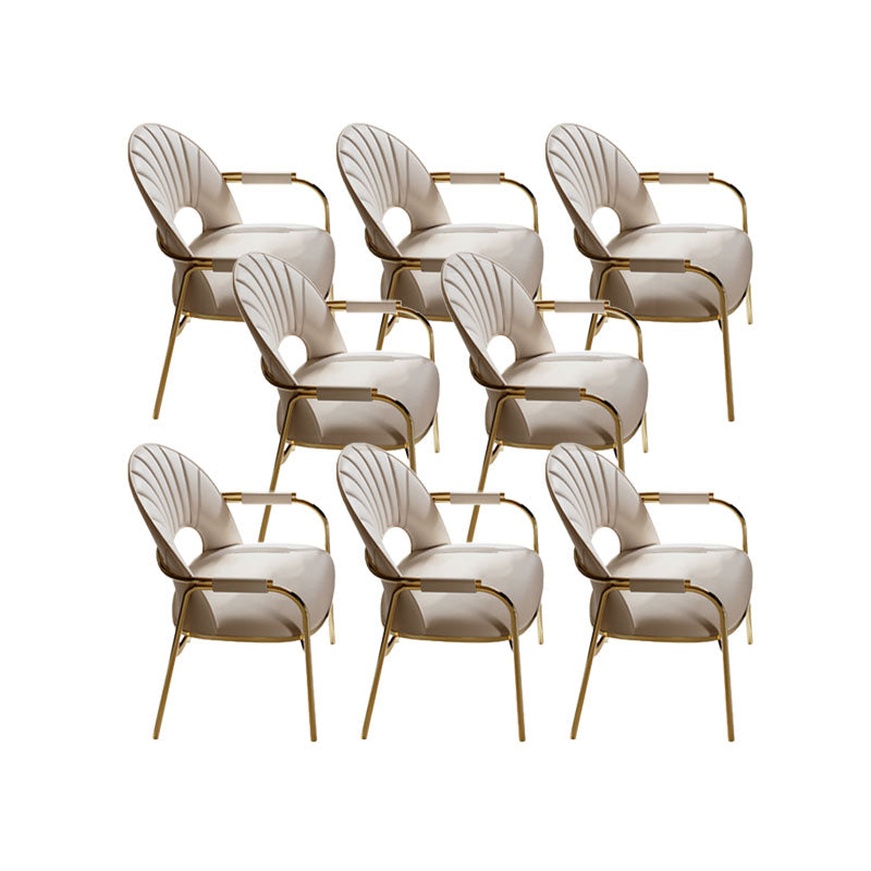 Polsterer Armstuhl Glamstil Metall Esszimmer für Esszimmer