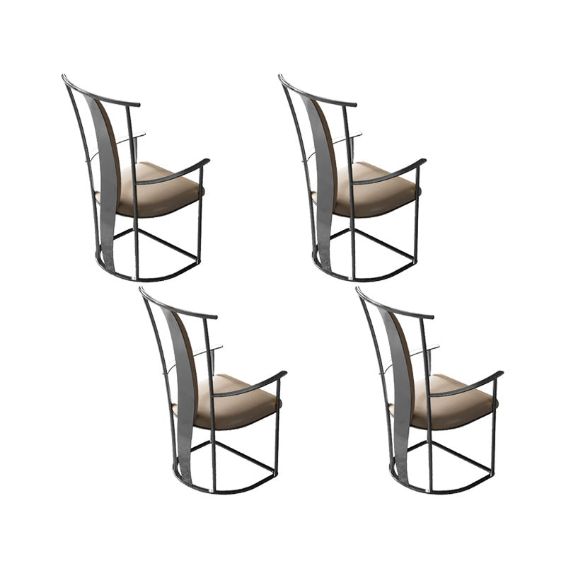 Polsterer Armstuhl Glamstil Metall Esszimmer für Esszimmer