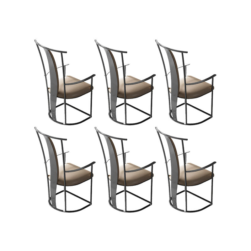 Polsterer Armstuhl Glamstil Metall Esszimmer für Esszimmer