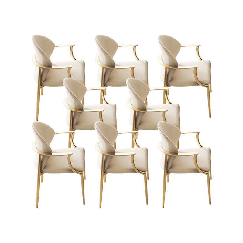 Polsterer Armstuhl Glamstil Metall Esszimmer für Esszimmer