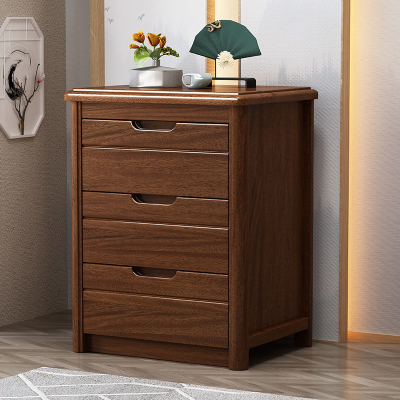Modern Drawer Storage Accent Table Nightstand Antique Finish Nightstand Brown 1 Piece Clearhalo 'Bedroom Furniture' 'furn' 'furn_night_stand' 'Furniture' 'night_stand' 'Nightstands' 7332113