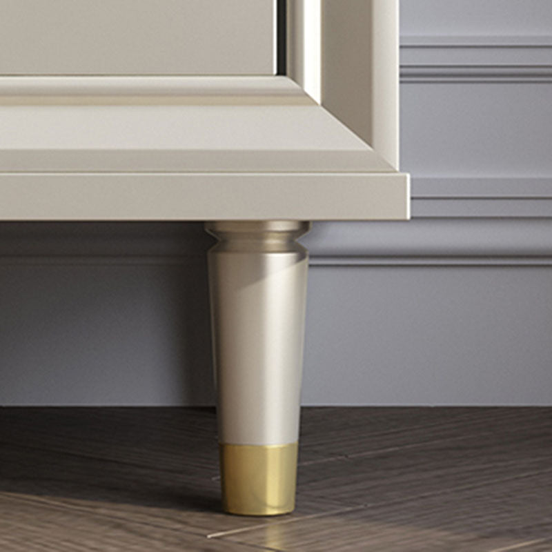 Comportador doble horizontal horizontal tocador de almacenamiento de madera de cerezo para dormitorio