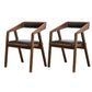 Contemporary Upholstered Arm Chair Home Walnut Wood Dining Chair 2 Piece Set Clearhalo 'Dining Chairs' 'Dining Tables & Seating' 'dining_chair' 'furn' 'furn_dining_chair' 'Furniture' 'Kitchen & Dining Furniture' 7332286