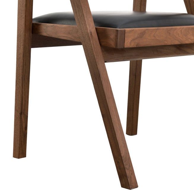 Contemporary Upholstered Arm Chair Home Walnut Wood Dining Chair Clearhalo 'Dining Chairs' 'Dining Tables & Seating' 'dining_chair' 'furn' 'furn_dining_chair' 'Furniture' 'Kitchen & Dining Furniture' 7332295