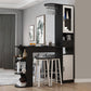 Modern Style Wood Bar Dining Table Rectangle Bar Table for Kitchen Black Without Chairs Clearhalo 'Bar Furniture' 'Bar Tables' 'bar_tables' 'furn' 'furn_bar_tables' 'Furniture' 'Kitchen & Dining Furniture' 7332352