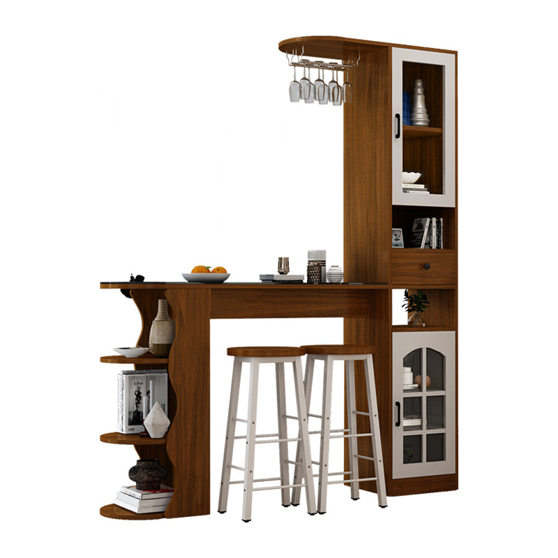 Modern Style Wood Bar Dining Table Rectangle Bar Table for Kitchen Clearhalo 'Bar Furniture' 'Bar Tables' 'bar_tables' 'furn' 'furn_bar_tables' 'Furniture' 'Kitchen & Dining Furniture' 7332359