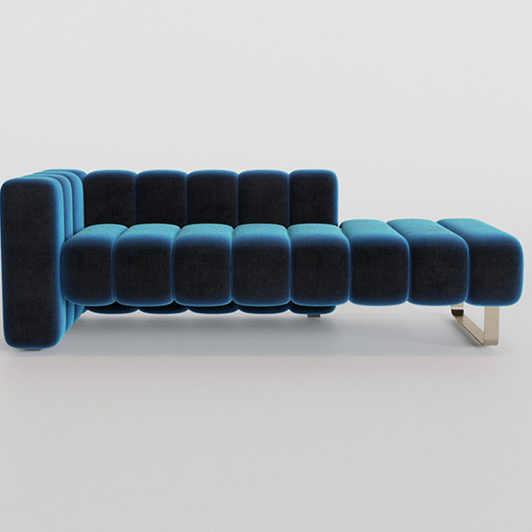 Scandinavian Solid Color Chaise Lounge Couch One Armed Chaise Lounge Clearhalo 'Chairs & Seating' 'Chaise Lounge' 'chaise_lounge' 'furn' 'furn_chaise_lounge' 'Furniture' 'Living Room Furniture' 7332762