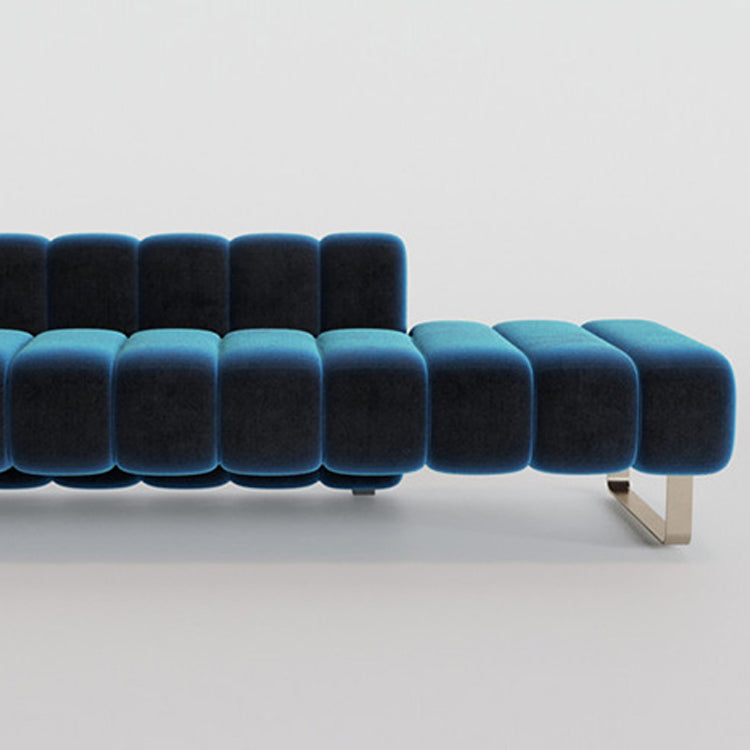 Scandinavian Solid Color Chaise Lounge Couch One Armed Chaise Lounge Clearhalo 'Chairs & Seating' 'Chaise Lounge' 'chaise_lounge' 'furn' 'furn_chaise_lounge' 'Furniture' 'Living Room Furniture' 7332765