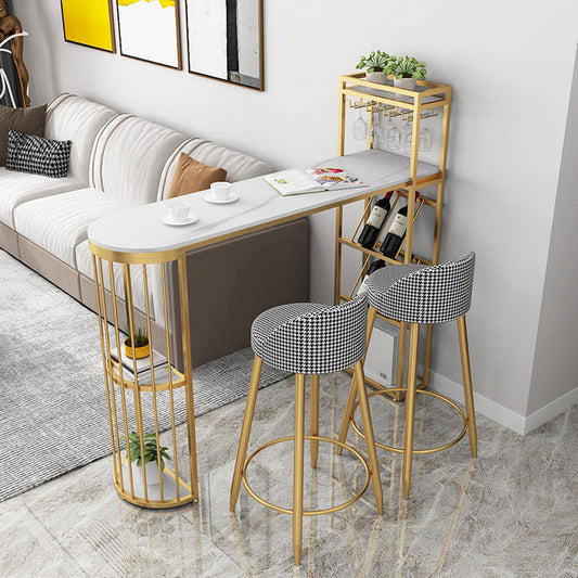 Emmerbar krukken metaal lage rug dineren krukken met metalen basis