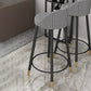Bucket Bar Stools Metal Low Back Dining Stools with Metal Base Clearhalo 'Bar Furniture' 'Bar Stools' 'bar_stools' 'furn' 'furn_bar_stools' 'Furniture' 'Kitchen & Dining Furniture' 7332964