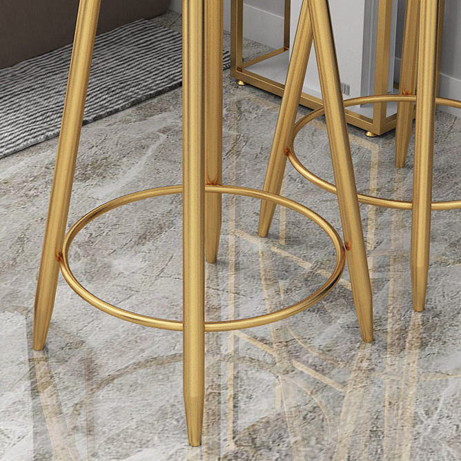 Bucket Bar Stools Metal Low Back Dining Stools with Metal Base Clearhalo 'Bar Furniture' 'Bar Stools' 'bar_stools' 'furn' 'furn_bar_stools' 'Furniture' 'Kitchen & Dining Furniture' 7332965