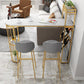 Bucket Bar Stools Metal Low Back Dining Stools with Metal Base Clearhalo 'Bar Furniture' 'Bar Stools' 'bar_stools' 'furn' 'furn_bar_stools' 'Furniture' 'Kitchen & Dining Furniture' 7332967