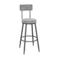 Low Back Bar Stools Glam Armless Dining Stools with Metal Base Clearhalo 'Bar Furniture' 'Bar Stools' 'bar_stools' 'furn' 'furn_bar_stools' 'Furniture' 'Kitchen & Dining Furniture' 7332990