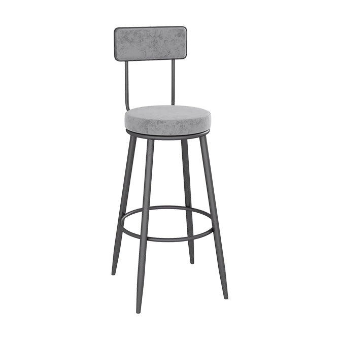 Low Back Bar Stools Glam Armless Dining Stools with Metal Base Clearhalo 'Bar Furniture' 'Bar Stools' 'bar_stools' 'furn' 'furn_bar_stools' 'Furniture' 'Kitchen & Dining Furniture' 7332990