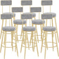 Low Back Bar Stools Glam Armless Dining Stools with Metal Base Gold 8 Piece Set Clearhalo 'Bar Furniture' 'Bar Stools' 'bar_stools' 'furn' 'furn_bar_stools' 'Furniture' 'Kitchen & Dining Furniture' 7332995
