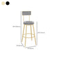 Low Back Bar Stools Glam Armless Dining Stools with Metal Base Clearhalo 'Bar Furniture' 'Bar Stools' 'bar_stools' 'furn' 'furn_bar_stools' 'Furniture' 'Kitchen & Dining Furniture' 7332999