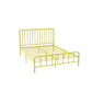 Glam Solid Color Open-Frame Bed Open-Frame Metal Bed with Custom Gold Legs
