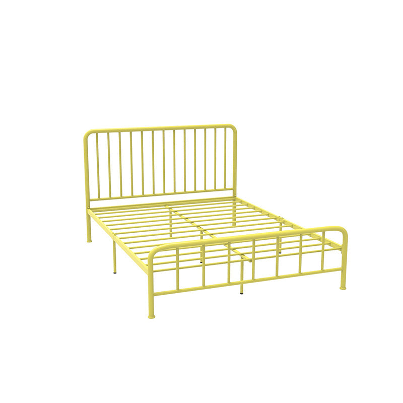 Glam Solid Color Open-Frame Bed Open-Frame Metal Bed with Custom Gold Legs
