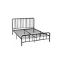 Glam Solid Color Open-Frame Bed Open-Frame Metal Bed with Custom Gold Legs