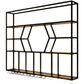 Modern Style Wine Rack Iron Wall Mounted Wine Holder Rack with Shelf