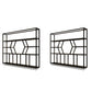 Modern Style Wine Rack Iron Wall Mounted Wine Holder Rack with Shelf