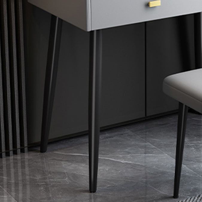 Consejo de tocador contemporáneo 2- Cajón de la pizarra Tope de maquillaje de la mesa de la pizarra