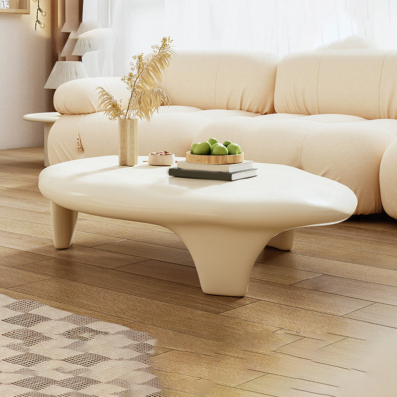 3 Legs Irregular Coffee Table Modern 11.8-In High 1 Single Cocktail Table Clearhalo 'Coffee & Accent Tables' 'Coffee Tables' 'coffee_tables' 'furn' 'furn_coffee_tables' 'Furniture' 'Living Room Furniture' 7333553