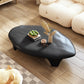 3 Legs Irregular Coffee Table Modern 11.8-In High 1 Single Cocktail Table Black Clearhalo 'Coffee & Accent Tables' 'Coffee Tables' 'coffee_tables' 'furn' 'furn_coffee_tables' 'Furniture' 'Living Room Furniture' 7333556