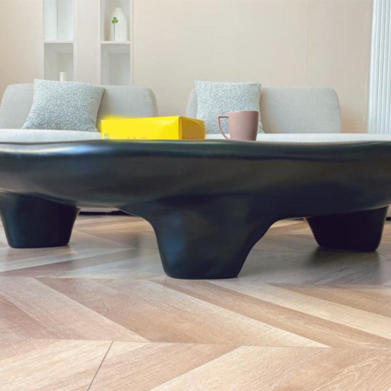 3 Legs Irregular Coffee Table Modern 11.8-In High 1 Single Cocktail Table Clearhalo 'Coffee & Accent Tables' 'Coffee Tables' 'coffee_tables' 'furn' 'furn_coffee_tables' 'Furniture' 'Living Room Furniture' 7333558