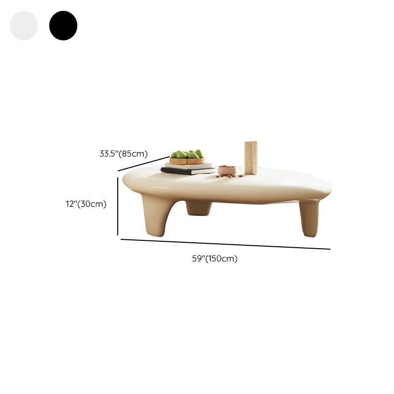 3 Legs Irregular Coffee Table Modern 11.8-In High 1 Single Cocktail Table Clearhalo 'Coffee & Accent Tables' 'Coffee Tables' 'coffee_tables' 'furn' 'furn_coffee_tables' 'Furniture' 'Living Room Furniture' 7333562