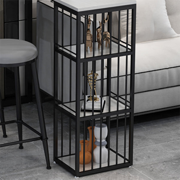 Rectangle Bar Pub Table Set 1/3 Pcs Black Iron Frame Bar Table and Upholstered Stools Clearhalo 'Bar Furniture' 'furn' 'furn_home_bar_bar_sets' 'Furniture' 'Home Bars & Bar Sets' 'home_bar_bar_sets' 'Kitchen & Dining Furniture' 7333612