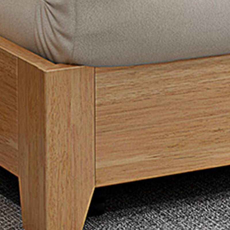 Scandinavian Beige Futon Sleeper Sofa Armless Futon and Mattress Clearhalo 'furn' 'furn_futons' 'Furniture' 'Futons & Daybeds' 'Futons' 'Living Room Furniture' 7333735