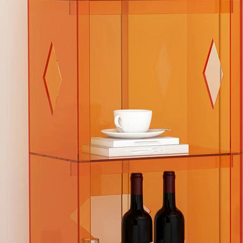 Eigentijdse gesloten achterste kubus boekenplank acryl boekenkast voor thuiskantoor