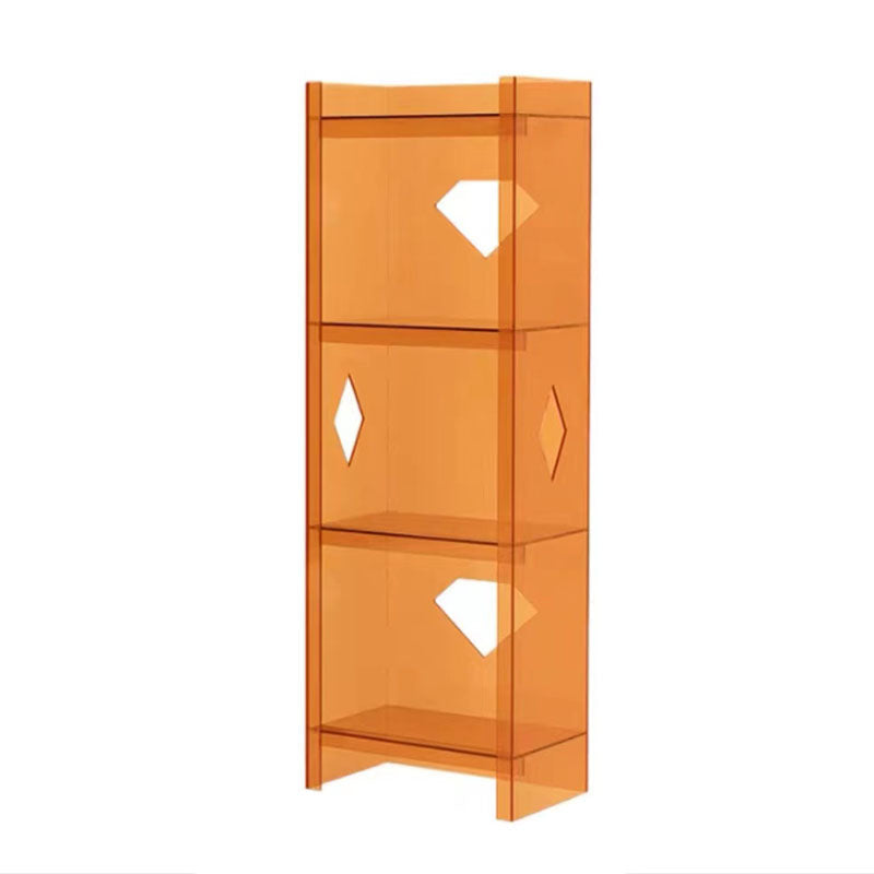 Eigentijdse gesloten achterste kubus boekenplank acryl boekenkast voor thuiskantoor