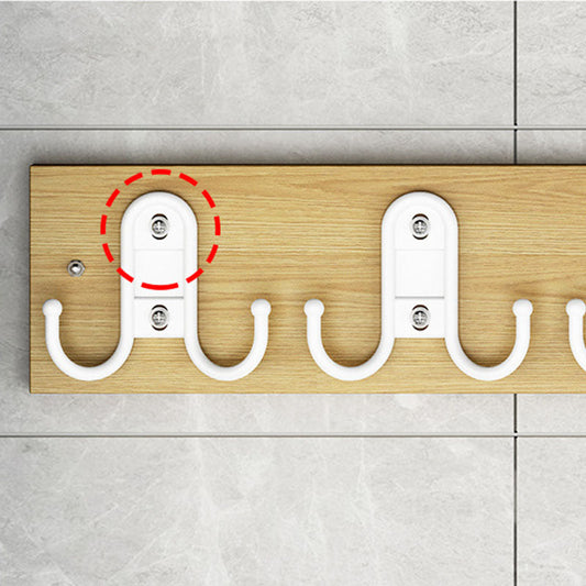 Rastrellino moderno per cappotto in legno con ganci per cappotto