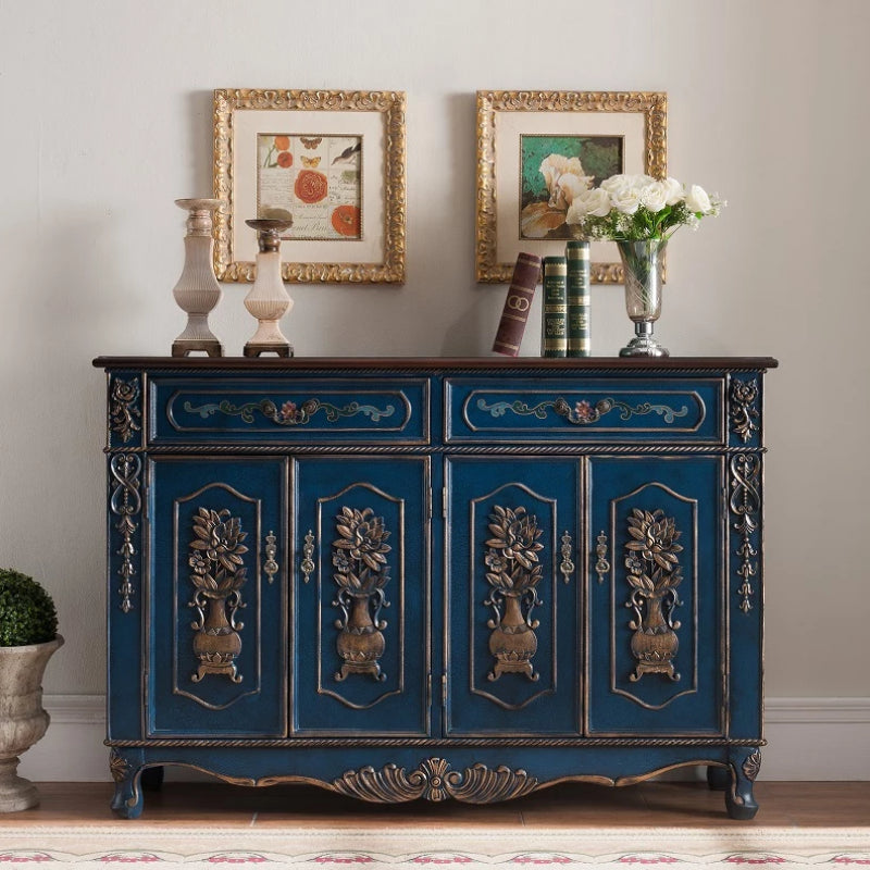 Distressed Wood Industrial Storage Cabinet, Solid Wood Rectangle Cabinet Clearhalo 'Cabinets & Chests' 'cabinets_chests' 'furn' 'furn_cabinets_chests' 'Furniture' 'Living Room Furniture' 7334124