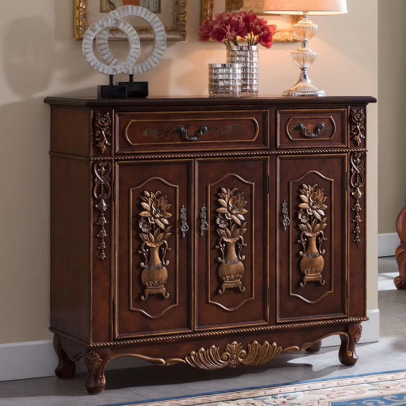 Distressed Wood Industrial Storage Cabinet, Solid Wood Rectangle Cabinet 47"L x 16"W x 41"H Brown Clearhalo 'Cabinets & Chests' 'cabinets_chests' 'furn' 'furn_cabinets_chests' 'Furniture' 'Living Room Furniture' 7334125