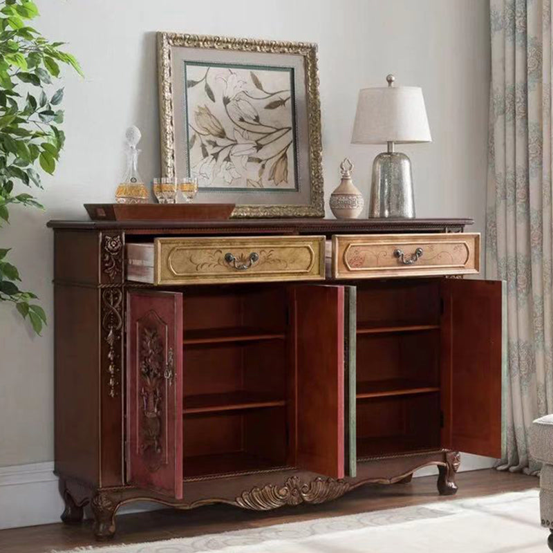 Distressed Wood Industrial Storage Cabinet, Solid Wood Rectangle Cabinet Clearhalo 'Cabinets & Chests' 'cabinets_chests' 'furn' 'furn_cabinets_chests' 'Furniture' 'Living Room Furniture' 7334128