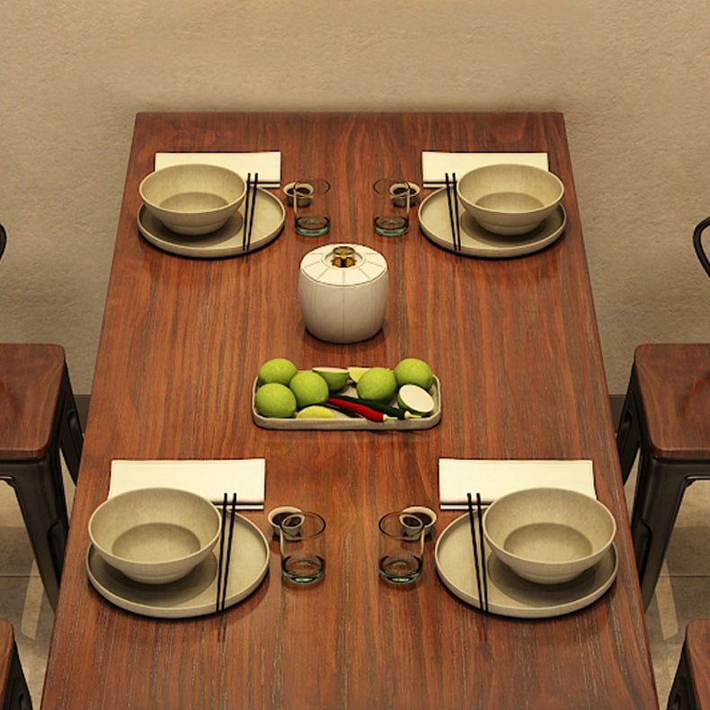 Set di tavoli da pranzo industriale 1/2/5 pezzi con mobili da cucina a base di metallo