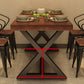 Set di tavoli da pranzo industriale 1/2/5 pezzi con mobili da cucina a base di metallo