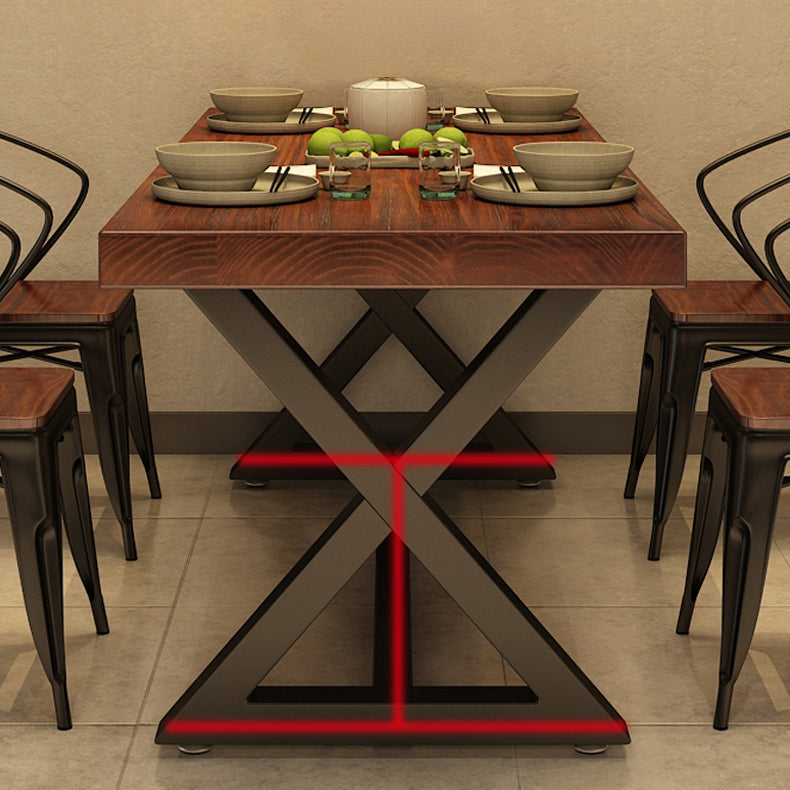 Set di tavoli da pranzo industriale 1/2/5 pezzi con mobili da cucina a base di metallo