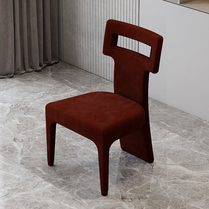 Glam Style Dinette Set 1/5 Pcs Rectangle Stone Dinette Table with Dining Chair 1 Red Chair Clearhalo 'Dining Room Sets' 'Dining Tables & Seating' 'dining_room_set' 'furn' 'furn_dining_room_set' 'Furniture' 'Kitchen & Dining Furniture' 7334195