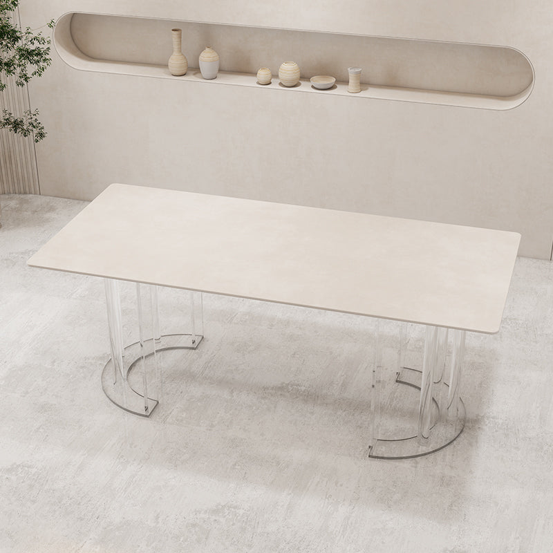 Mobili in pietra in stile glam 1/5/7 pezzi mobili per sala da pranzo in altezza standard per casa