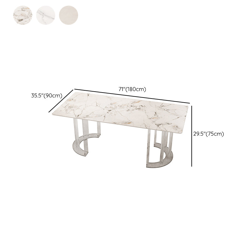 Mobili in pietra in stile glam 1/5/7 pezzi mobili per sala da pranzo in altezza standard per casa