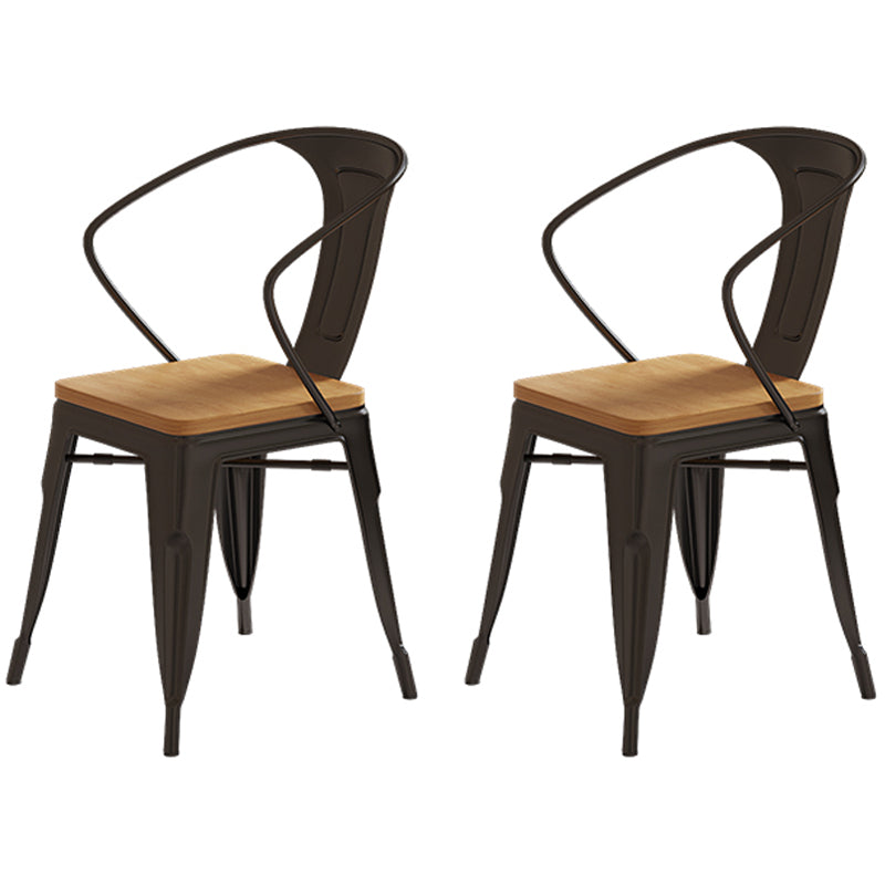 産業長方形のダイニングテーブルセット1/2/3/5メタルベースのキッチン家具セット付き